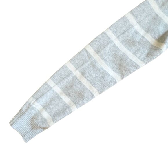 Nautica Womens Striped Wrap Cardigan-Gray-Medium-GUC - Picture 2 of 6